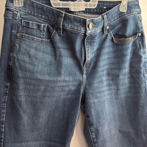 Lane Bryant 14s mid rise signature fit straight jeans